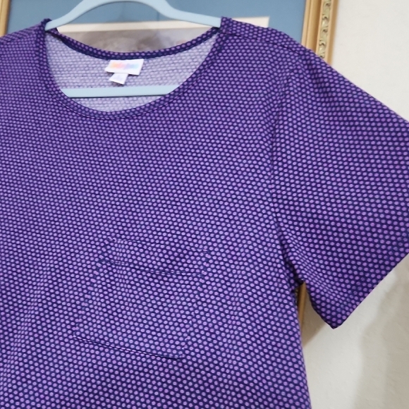 Purple Polka Dot Women's Top - Picture 3 of 8